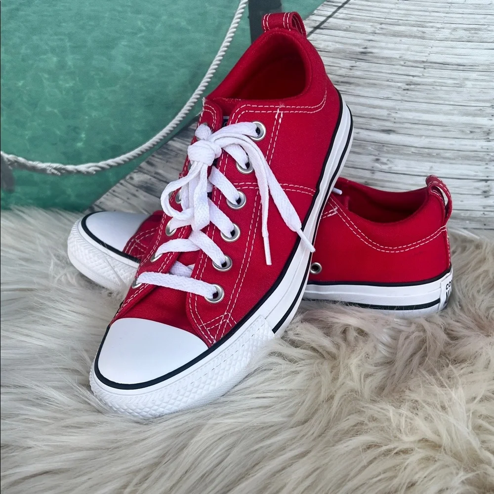 Women’s Converse Classic Red Canvas Sneakers - Picture 12 of 12